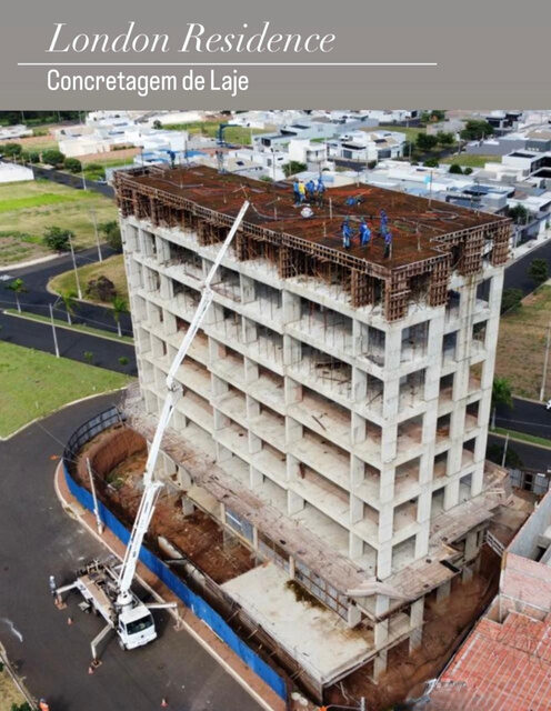 Projeto estrutural da Edifício London Residence em Matão/SP — MAP Engenharia Estrutural