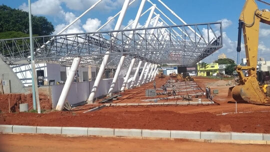 Projeto estrutural da Terminal Rodoviário Antonio Nossa em Fernandópolis/SP — MAP Engenharia Estrutural